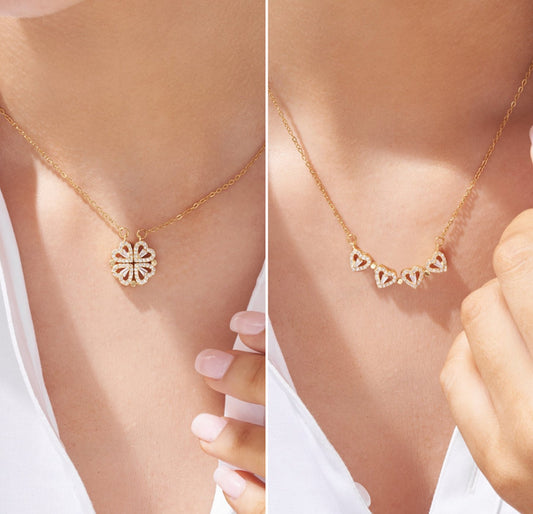 LOMEOおすすめの可愛いネックレス1選:Lucky Heart Necklace・四つ葉のハートネックレス - LOMEO