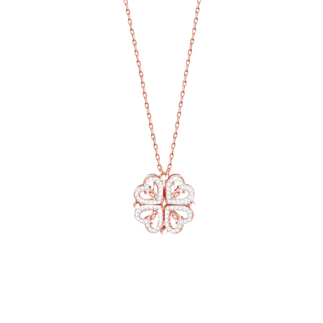 Lucky Heart Necklace・四つ葉のハートネックレス - LOMEO