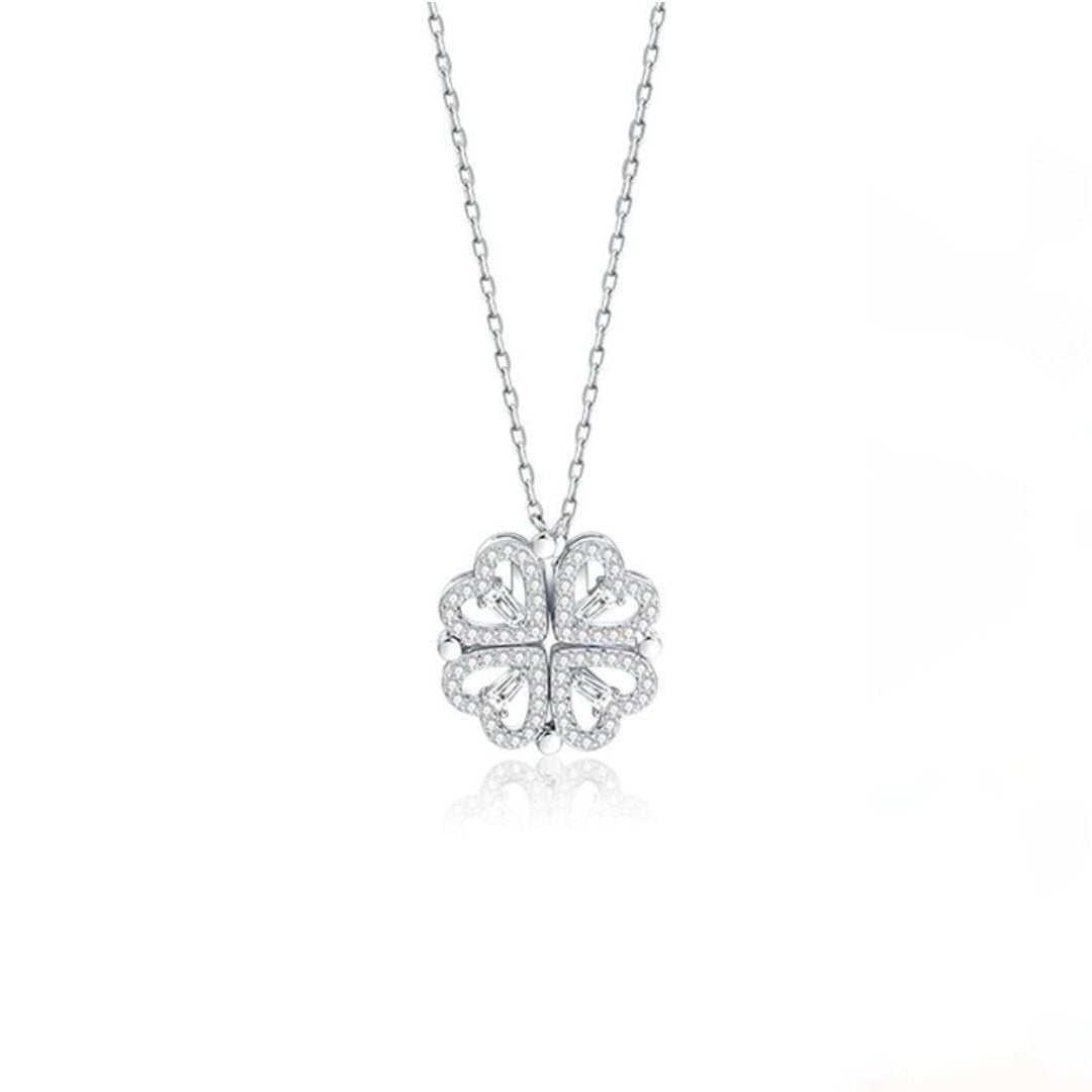 Lucky Heart Necklace・四つ葉のハートネックレス - LOMEO