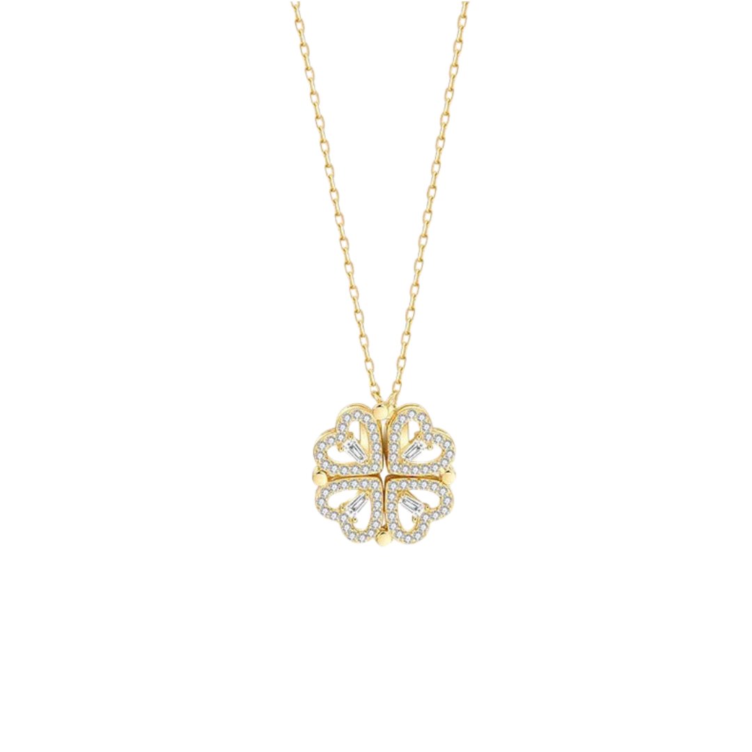 Lucky Heart Necklace・四つ葉のハートネックレス - LOMEO