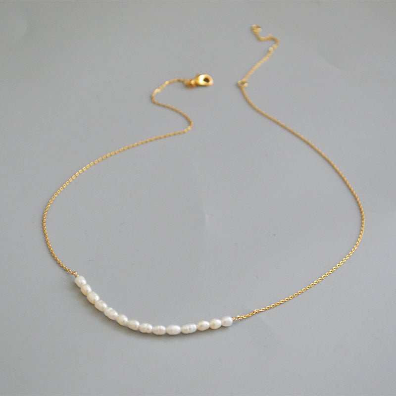 Pearl Chain Clavicle Chain - LOMEO