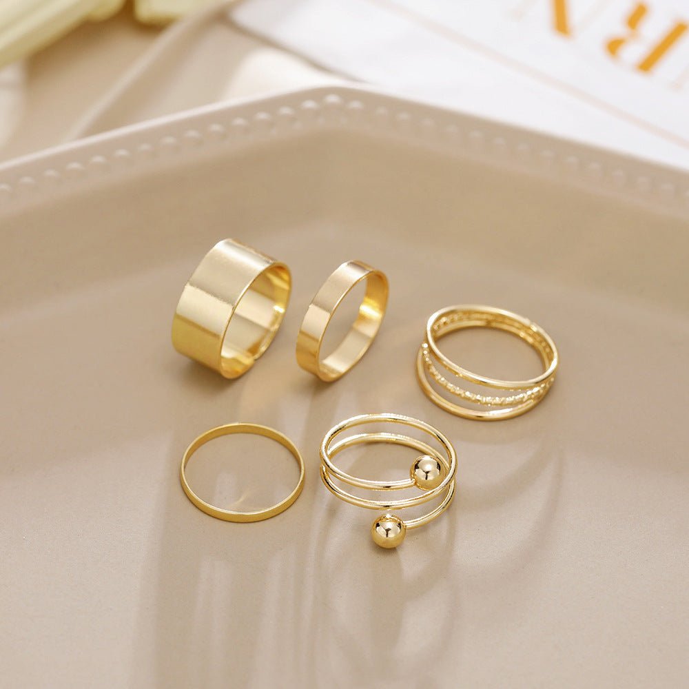 ゴールドスタイルリングセット - LOMEO