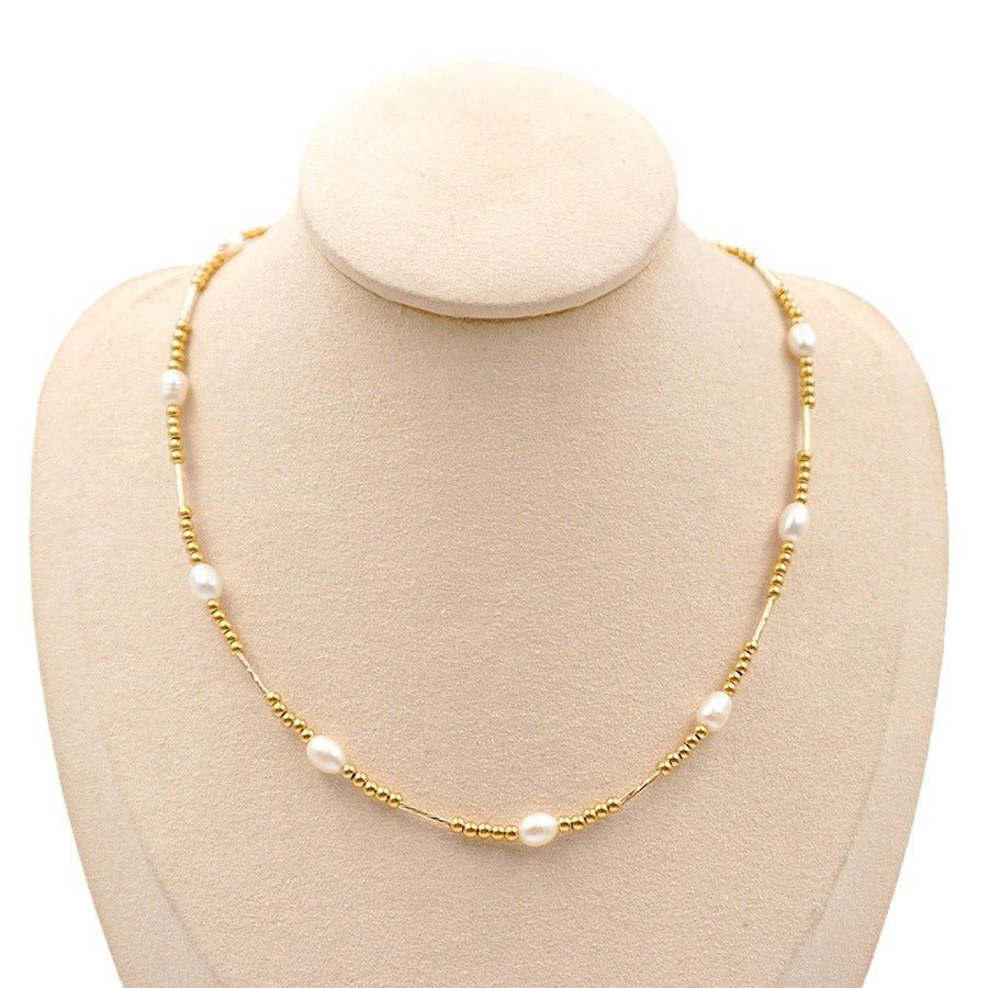 フレンチレトロ小粒パールネックレス - LOMEO