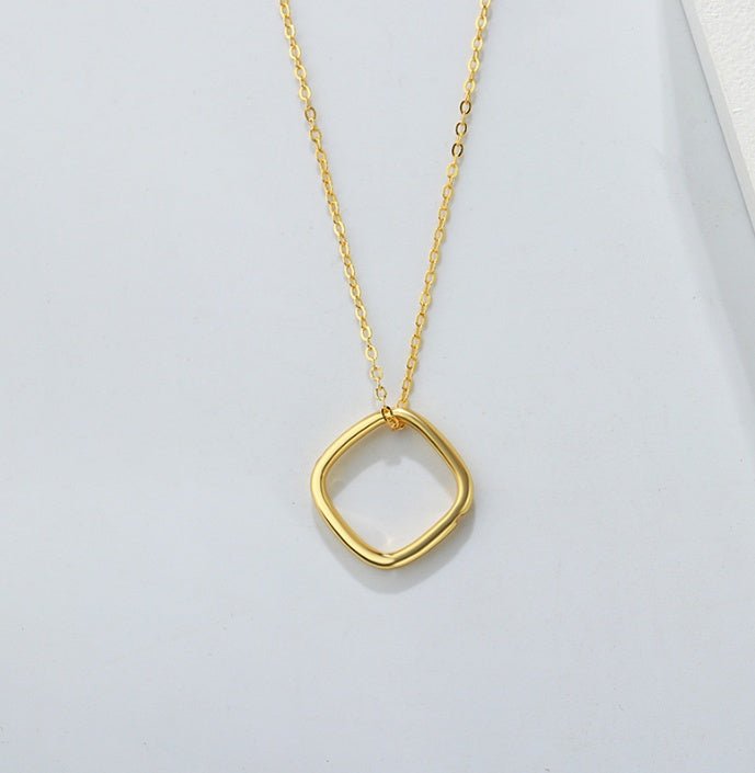 ネックレス チタン合金 上品 特別デザイン シンプル アクセサリー 人気プレゼント ゴールド シルバー S925 - LOMEO