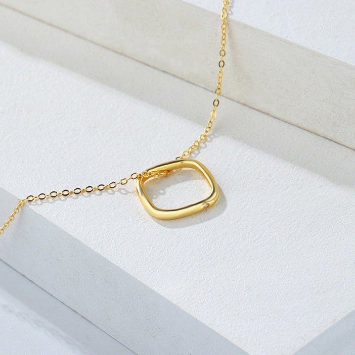 ネックレス チタン合金 上品 特別デザイン シンプル アクセサリー 人気プレゼント ゴールド シルバー S925 - LOMEO