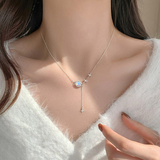 S925 スターリングシルバースターユニバースネックレス - LOMEO