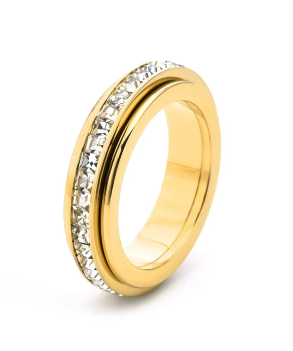 【全3色】そっと、心を整えるリング — Spinner Ring
