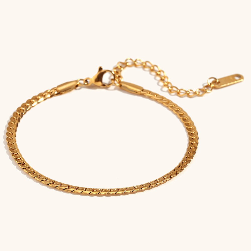 プチプラネックレス ゴールドブレスレット 2.7MM – LOMEO