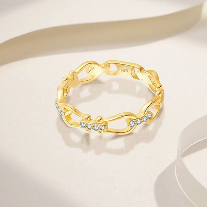 925スターリングシルバーハートリング - LOMEO