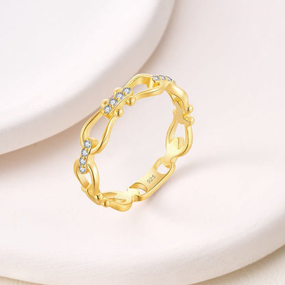 925スターリングシルバーハートリング - LOMEO