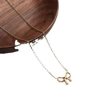 プチプラアクセサリーパール×リボンの2連チョーカー