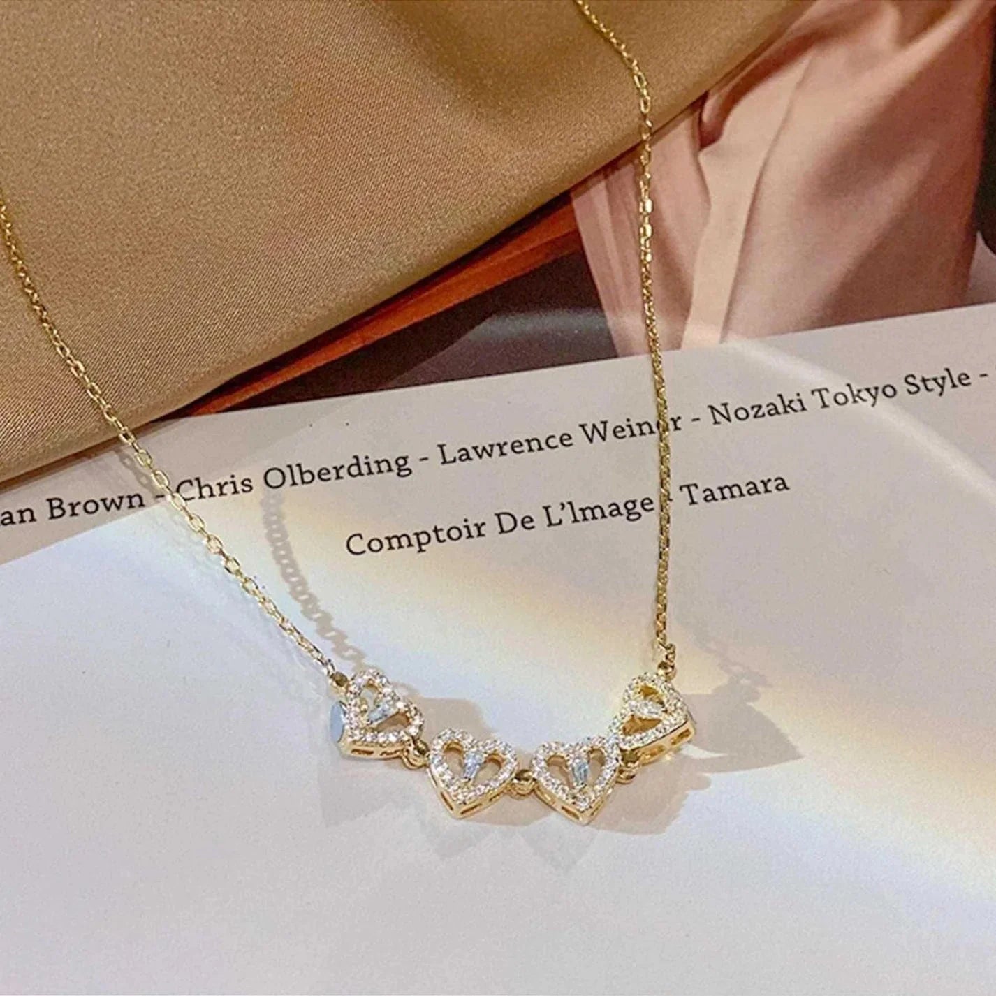 Lucky Heart Necklace・四つ葉のハートネックレス - LOMEO