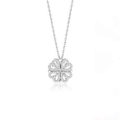 Lucky Heart Necklace・四つ葉のハートネックレス - LOMEO