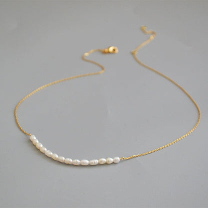 Pearl Chain Clavicle Chain - LOMEO