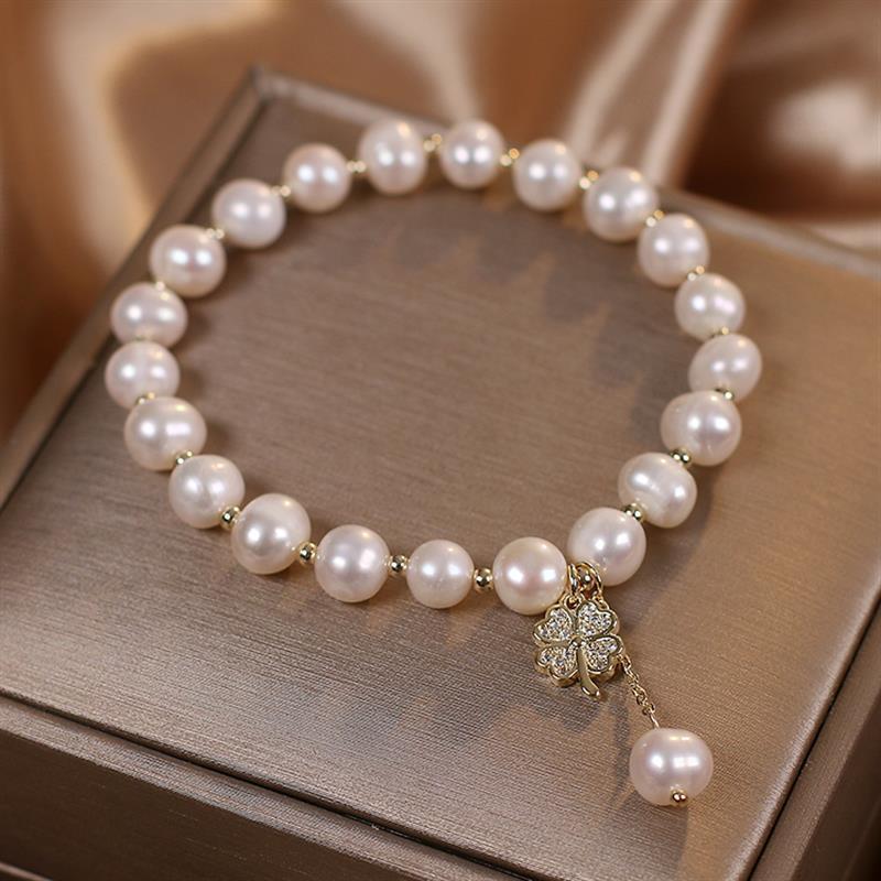 ナチュラルフレッシュウォーターパールブレスレット - LOMEO