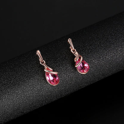 ピンクジュエルセット（ネックレス＆イヤリングセット） - LOMEO