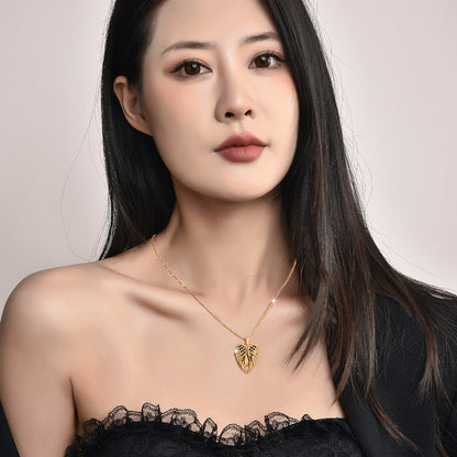 クロスボーダーハートネックレス - LOMEO