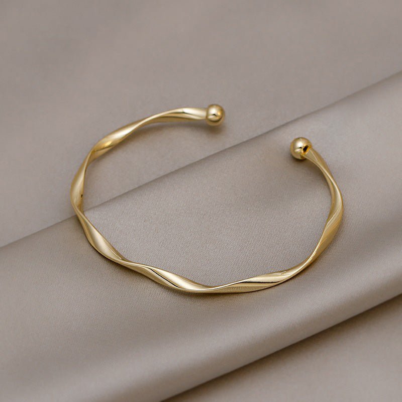 ツイストデザインシンプルファッションブレスレット - LOMEO