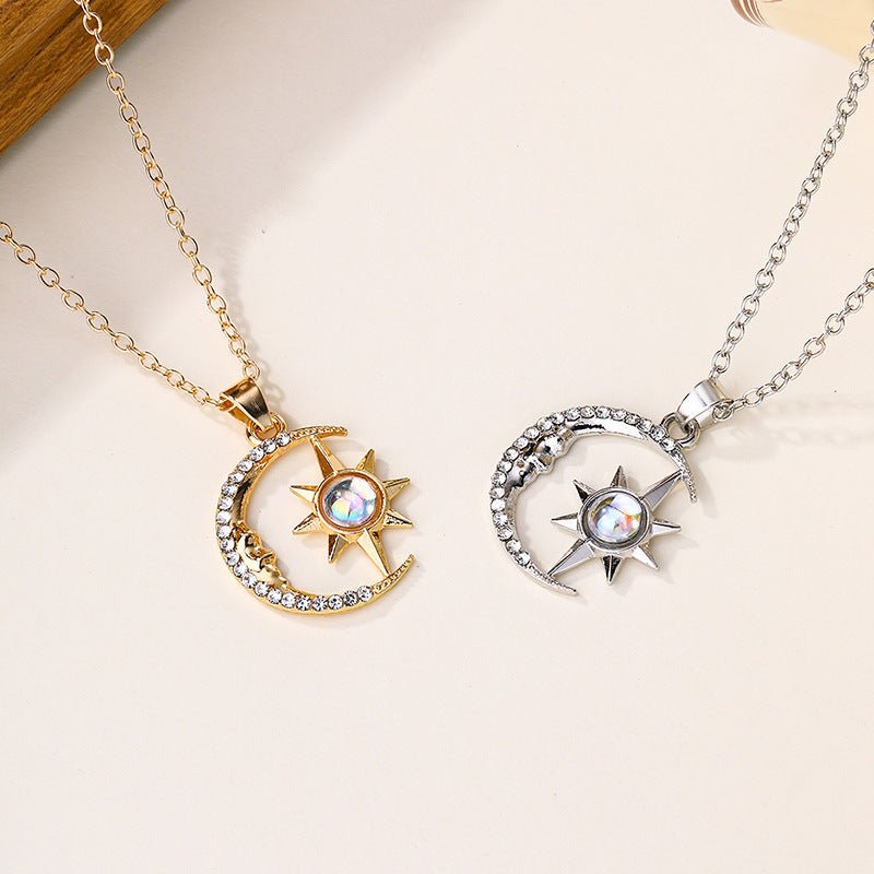 ミニー♪商品 月と星のネックレス プチプラネックレス 月と星のペンダントネックレス – LOMEO