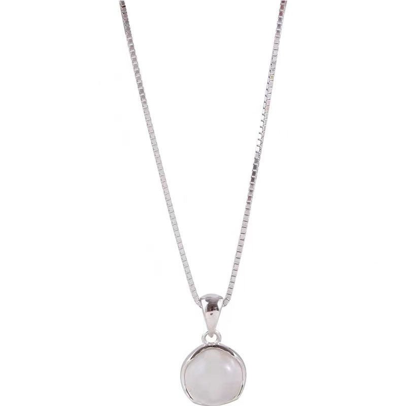 韓国風スタイル天然翡翠ペンダントネックレス - LOMEO