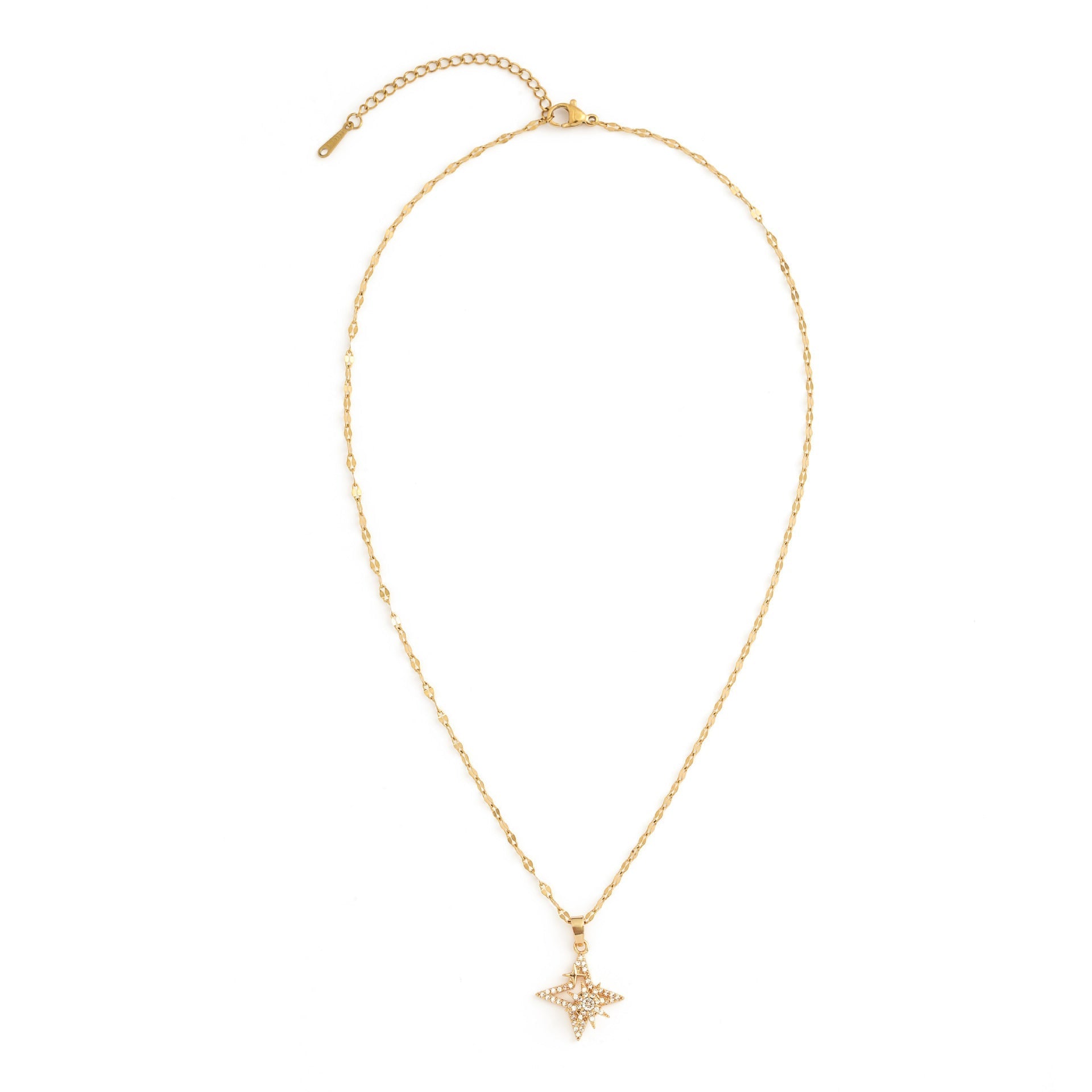 プチプラネックレス ジルコニア八芒星ネックレス – LOMEO