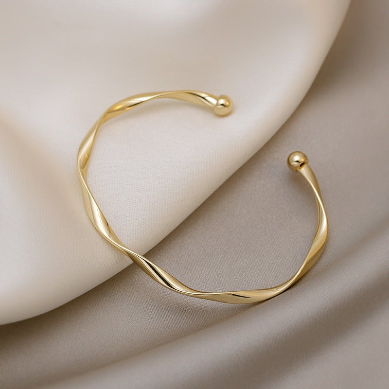 ツイストデザインシンプルファッションブレスレット - LOMEO