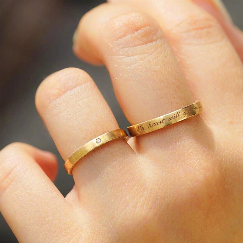 スパークリングダイヤモンドリング - LOMEO