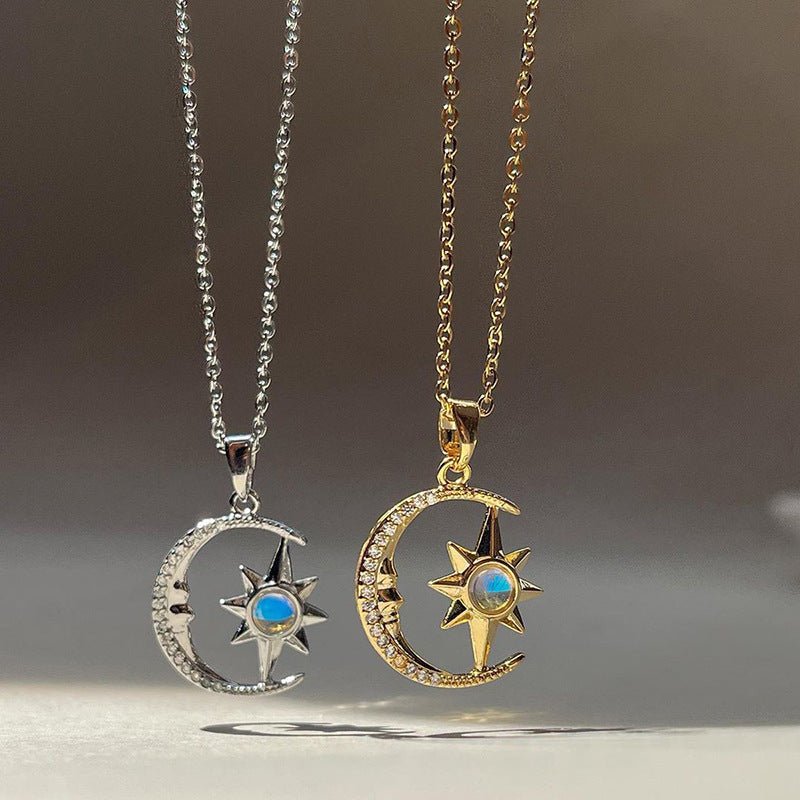 プチプラネックレス 月と星のペンダントネックレス – LOMEO