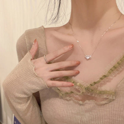 S925 スターリングシルバー エンジェルハートネックレス - LOMEO