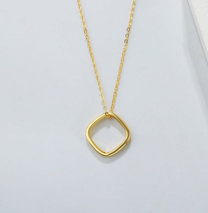 ネックレス チタン合金 上品 特別デザイン シンプル アクセサリー 人気プレゼント ゴールド シルバー S925 - LOMEO