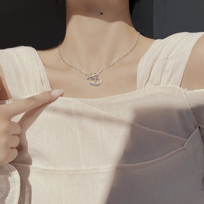 ネックレス チタン合金 上品 特別デザイン シンプル アクセサリー 人気プレゼント ゴールド シルバー S925 - LOMEO