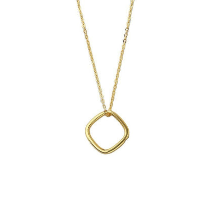 ネックレス チタン合金 上品 特別デザイン シンプル アクセサリー 人気プレゼント ゴールド シルバー S925 - LOMEO