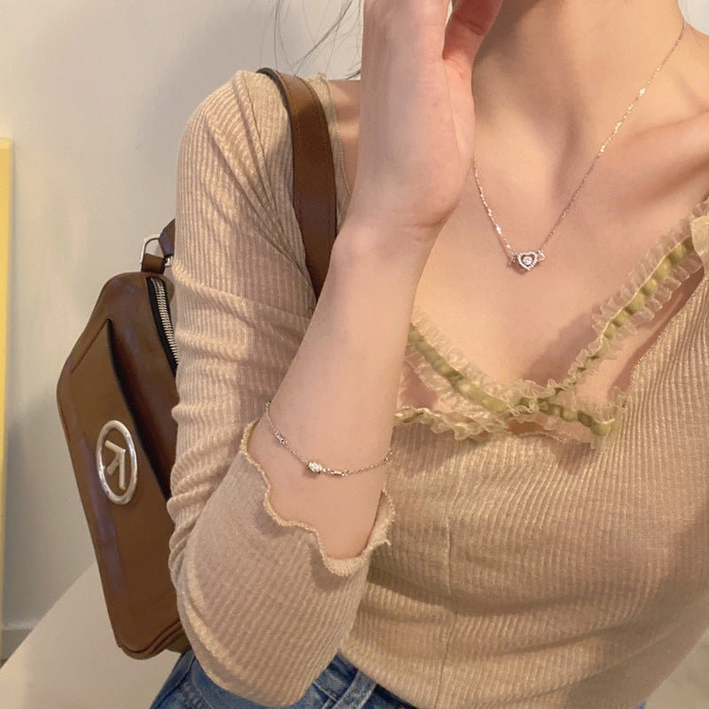 S925 スターリングシルバー エンジェルハートネックレス - LOMEO