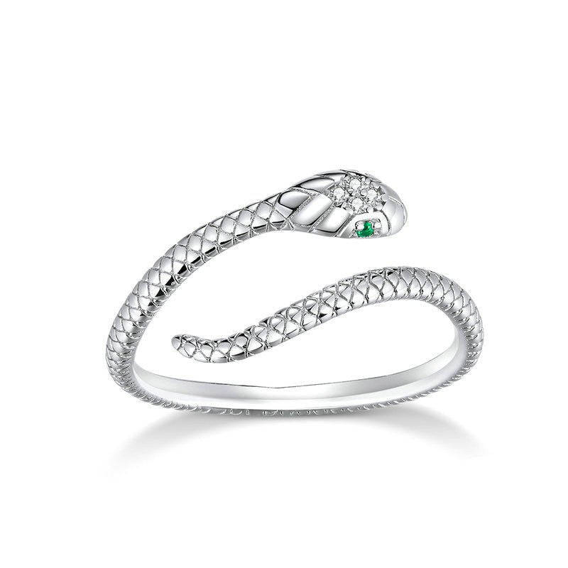 Snake Silver Ring - LOMEO
