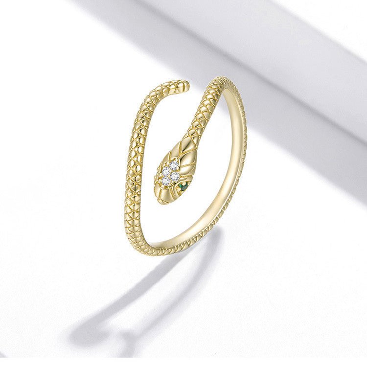 Snake Silver Ring - LOMEO